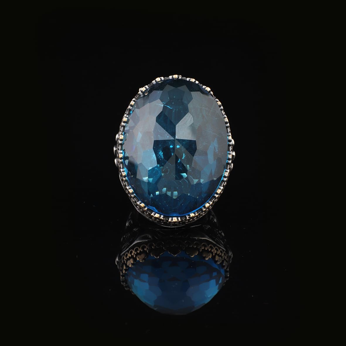 Handmade Aquamarine Gemstone Ring