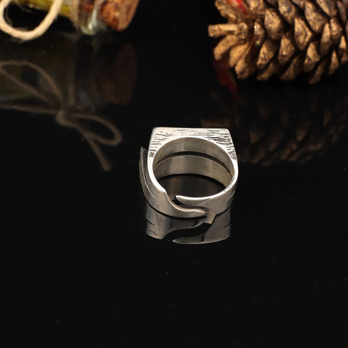 925K Sterling Silver Vintage Ring Men