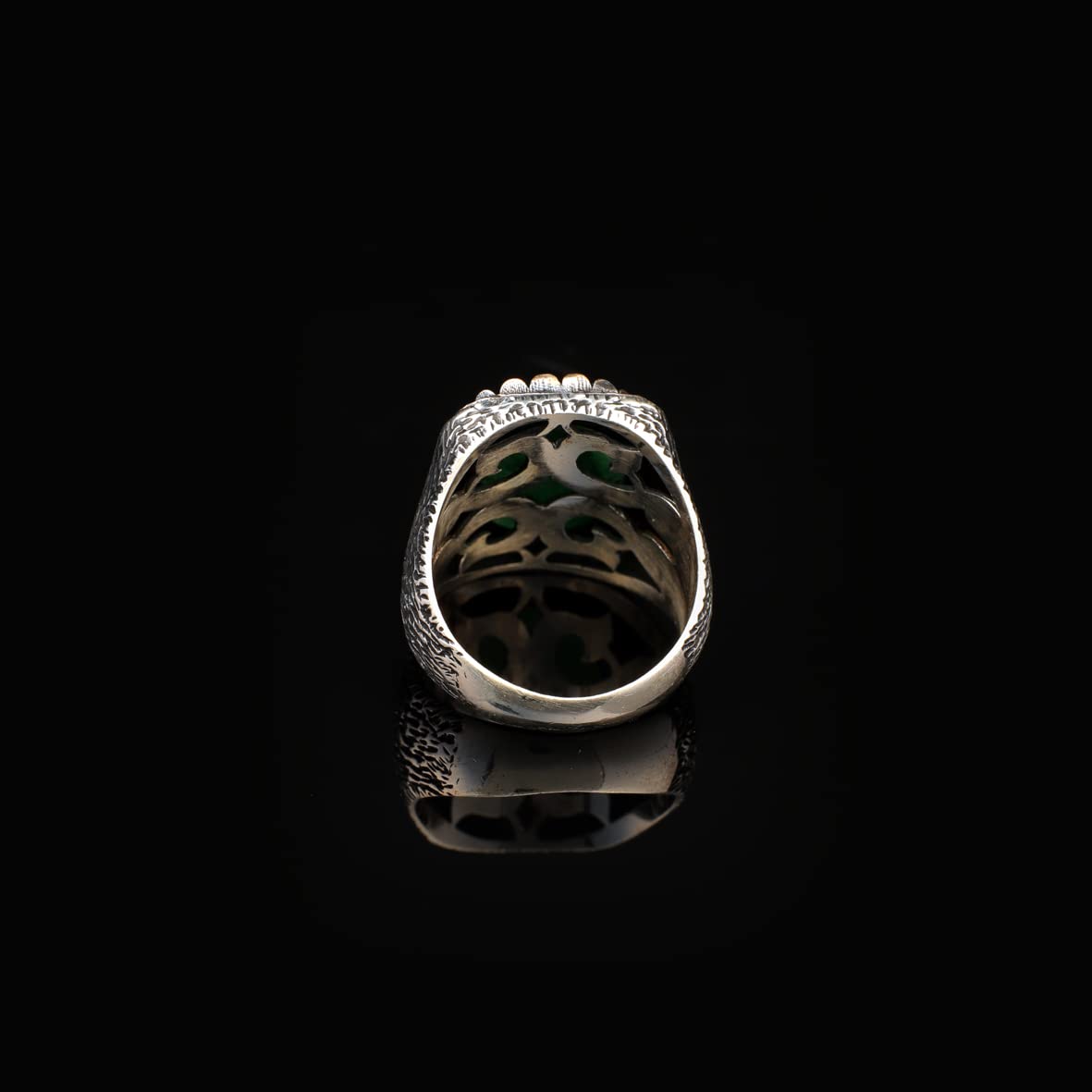 925K Sterling Silver Jade Ring