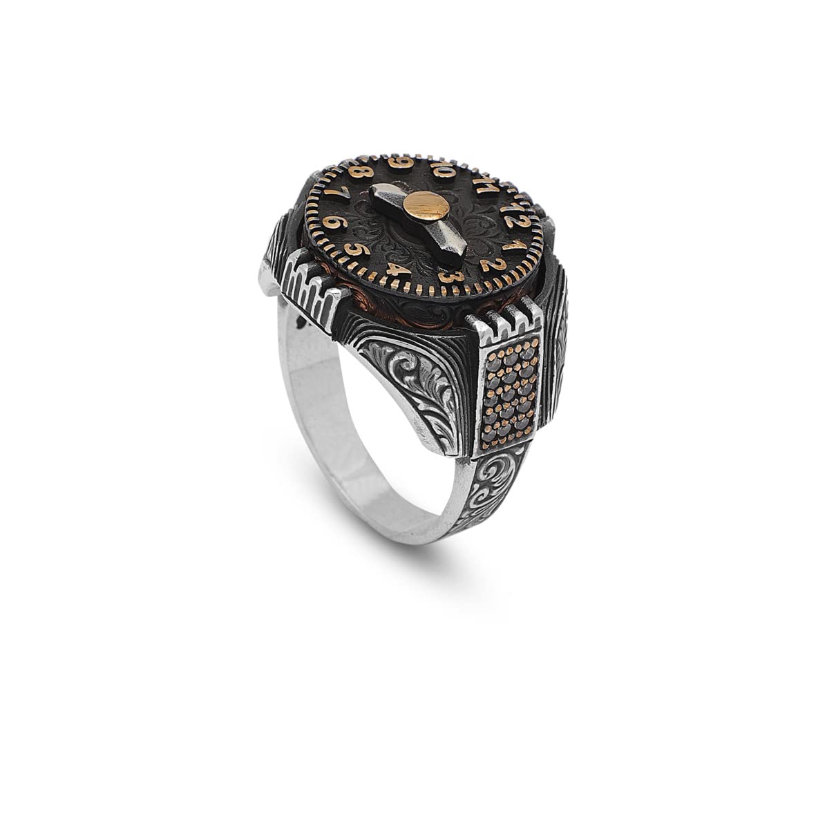 Silver Vintage Watch Ring