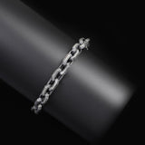 Made to Order Men's Gothic Vintage Pattern Hand-Engraved 925 Sterling Silver Chain Bracelet with Personalized Touch and Silver Polishing Cloth Gift — image 3