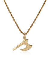 Ax Model Stainless Steel Border Chain Boxed Gold Men's Necklace — image 1