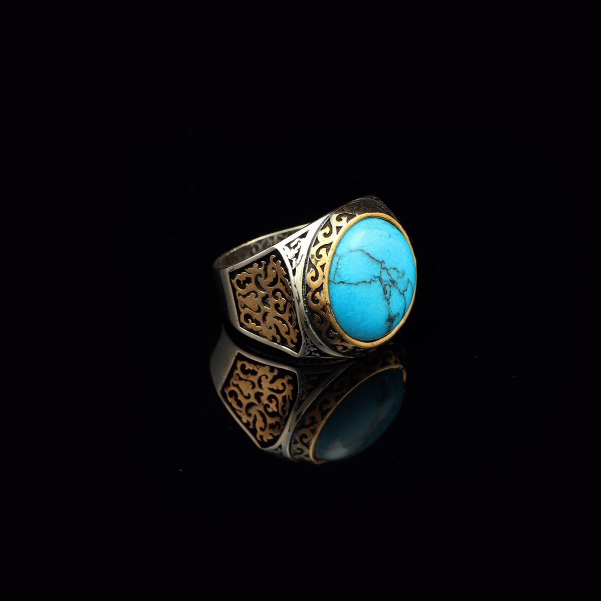 Mens Turquoise Ring