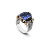 Men Blue Stone Ring — image 1