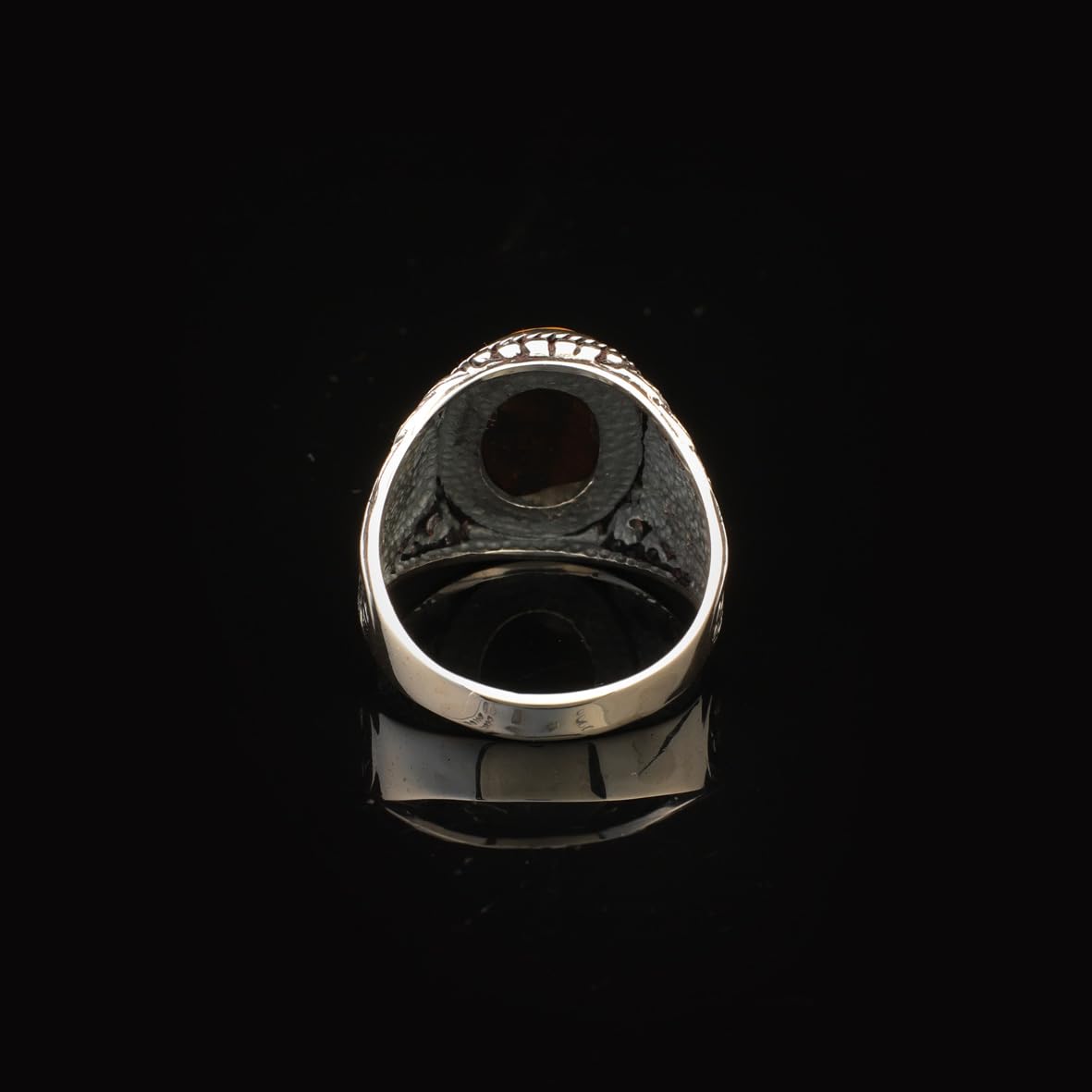 Tiger Eye Ring Pinky Ring Ottoman Vintage 925 Sterling Silver Promise Engagement Gemstone Ring Gift for Husband