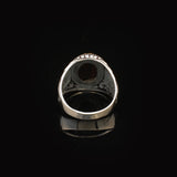 Tiger Eye Ring Pinky Ring Ottoman Vintage 925 Sterling Silver Promise Engagement Gemstone Ring Gift for Husband — image 6