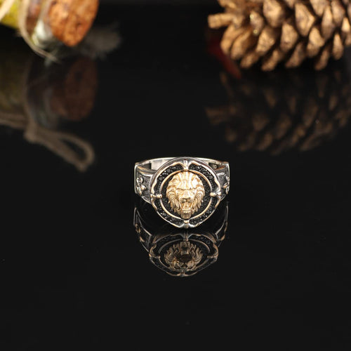 925K Sterling Silver Lion Ring