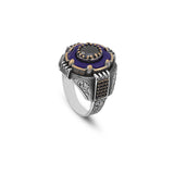 Men's 925 Sterling Silver Lapis Lazuli Rotating Ring - Black Onyx Rotating Ring for Men - Birthday Gifts — image 1
