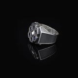 Men's Sapphire Ring - Rotating Design in 925 Sterling Silver - Men's Rotating Sapphire Ring - Birthday Gifts — image 4