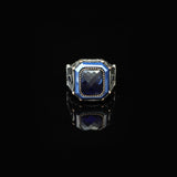 Vintage Blue Tiger Eye Ring for Men — image 3