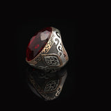 Garnet Engagement Ring for Men — image 5