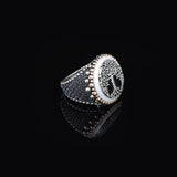 Mother of Pearl Gemstone Handmade Mens Ring — image 3