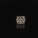Men Silver Ax Ring — image 2