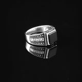 Handmade Black Onyx Signet Ring — image 4