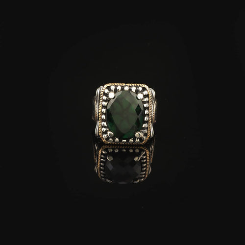 925K Sterling Silver Jade Ring