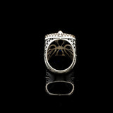 Vintage Large Blue Sapphire Ring for Men - 925 Sterling Silver Turkish Handmade Polished Engagement Ring with Silver Polishing Cloth Gift — image 6