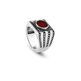 Carnelian Signet Ring for Men - Vintage Ottoman Gemstone Pinky Ring — image 1