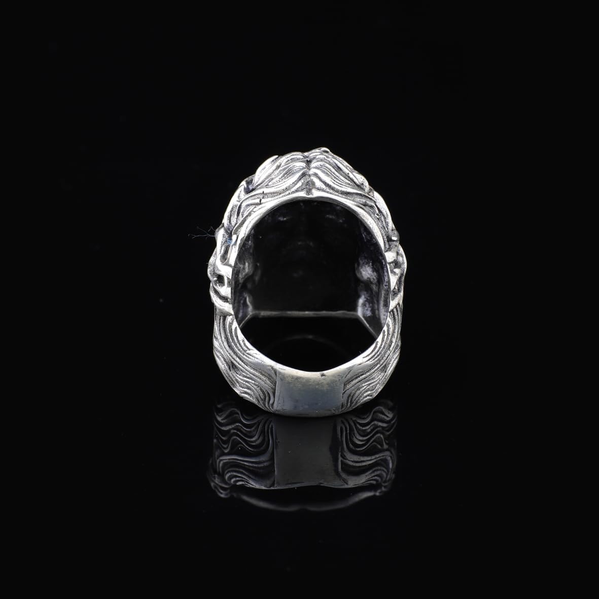 Jesus Christ Crown of Thorns Handmade Sterling Silver Men Ring