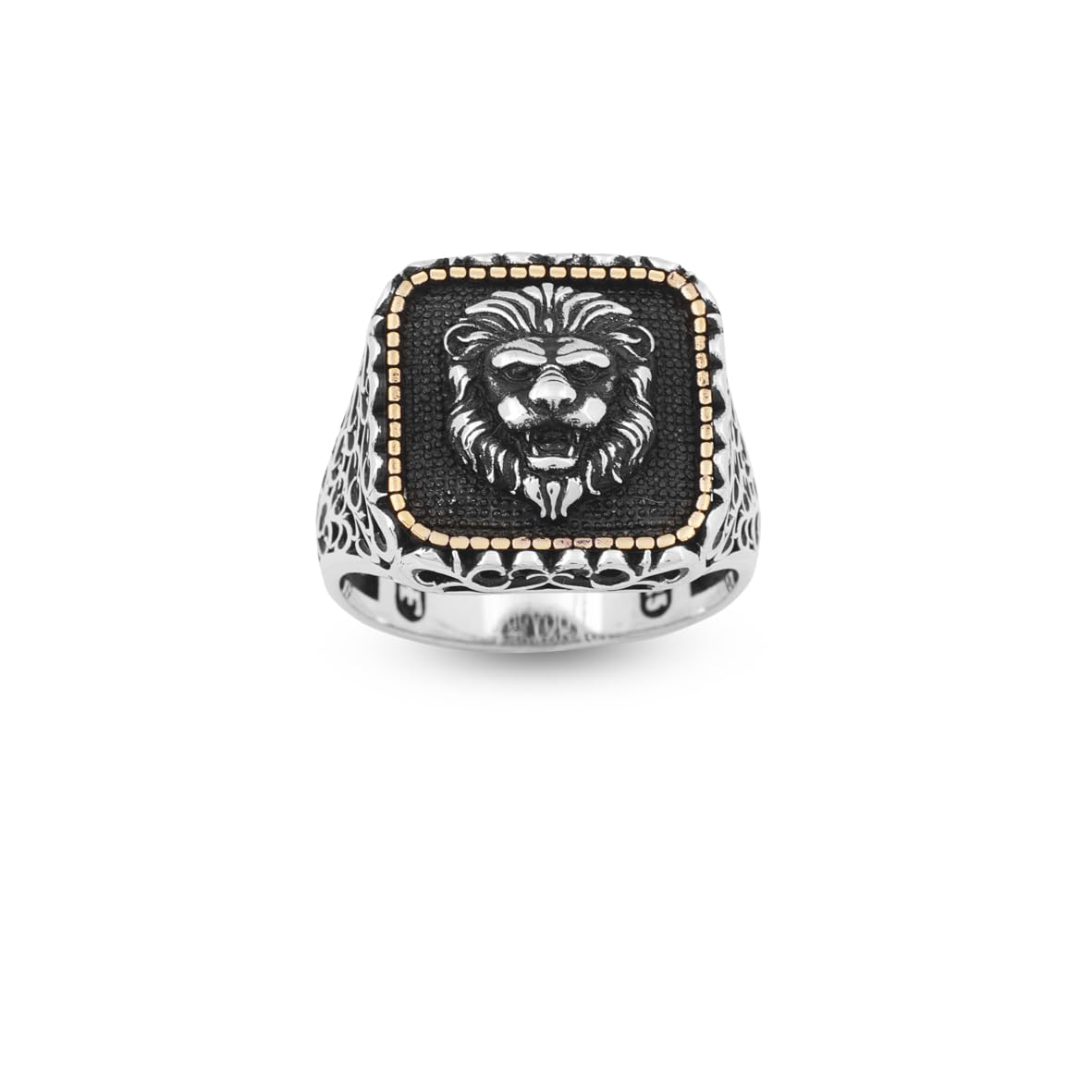 Lion Ring Gothic Ring Animal Signet Ring Vintage Ring Sterling Silver Ring Pinky Ring Statement Ring Gift for Him
