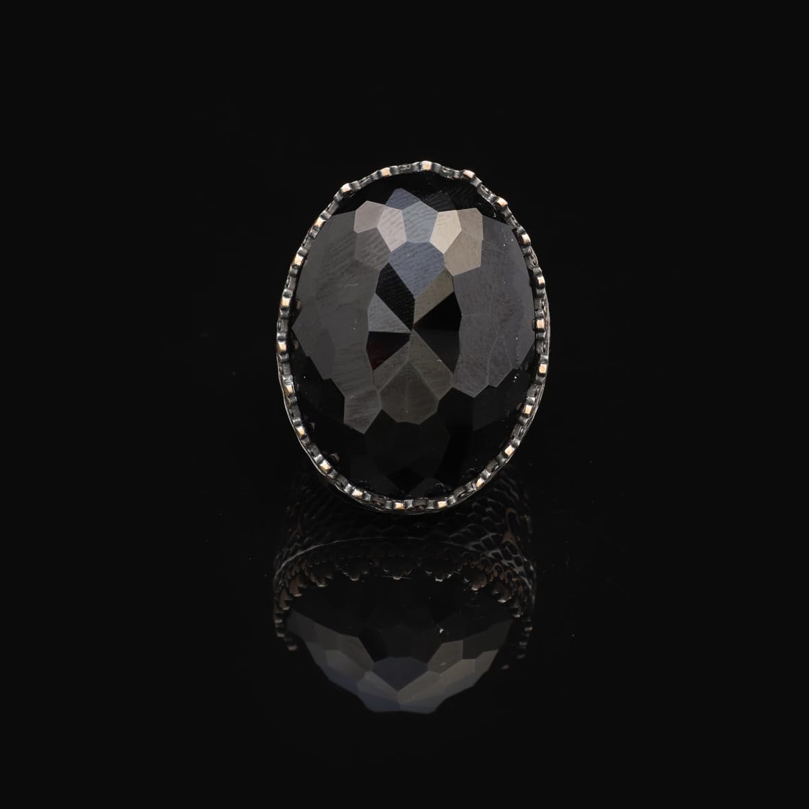 Men's 925 Sterling Silver Black Onyx Ring
