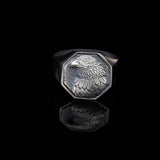 Handmade Eagle Signet Ring - 925 Sterling Silver Men's Ring — image 3