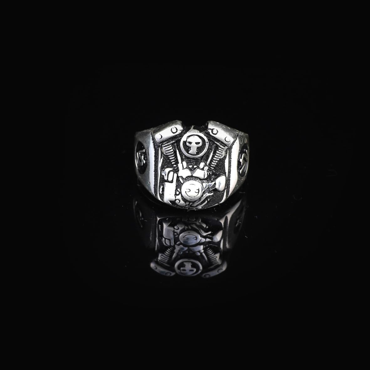 925K Sterling Silver Skull Ring