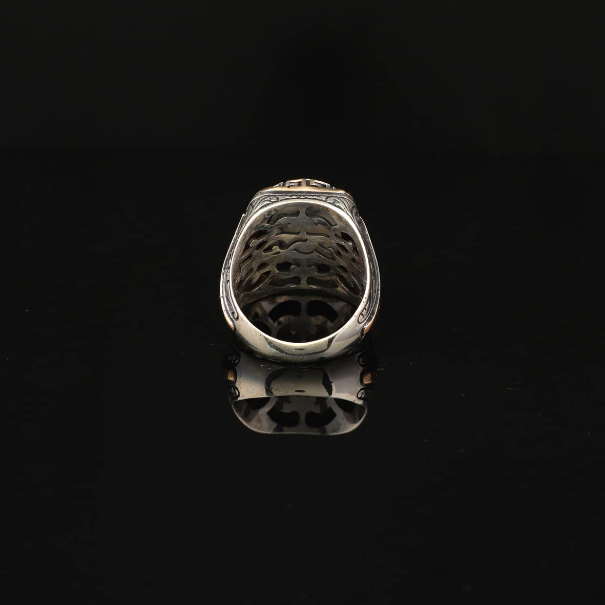 Turquoise Stone Men Silver Ring