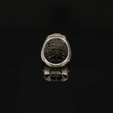 Turquoise Stone Men Silver Ring — image 4