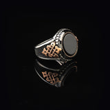 Men’s Black Onyx Sterling Silver Ring — image 4
