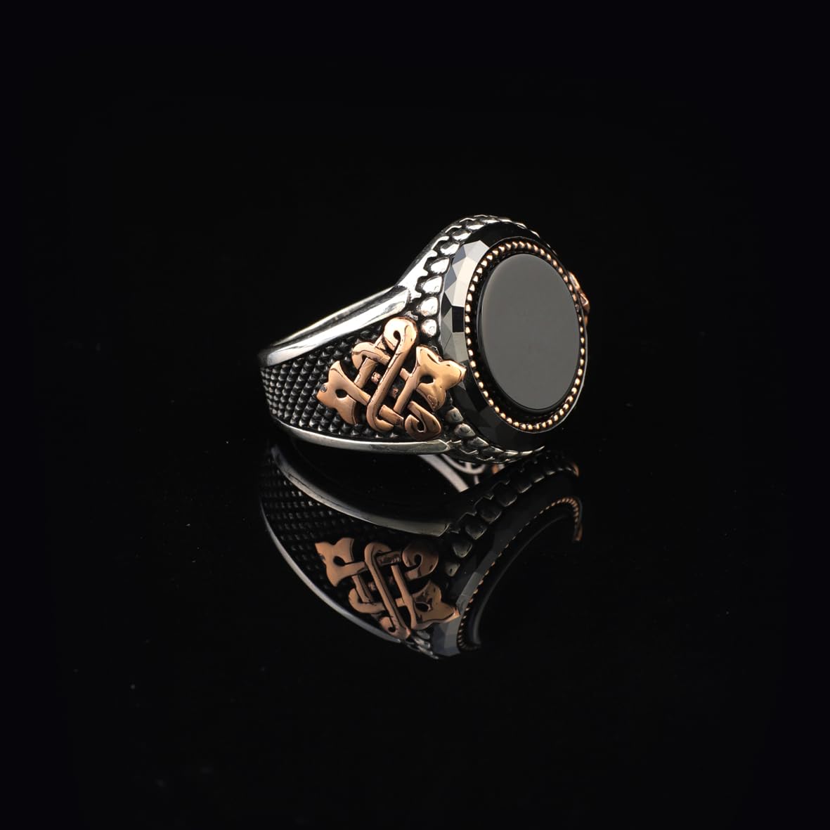 Men’s Black Onyx Sterling Silver Ring