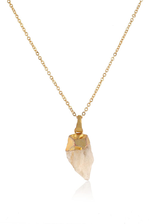 925 Sterling Silver Citrine Necklace
