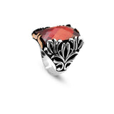 Men's Garnet Ring in 925 Sterling Silver — image 1
