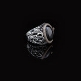 Mystical Serpent Onyx and Sterling Silver Snake Ring — image 3