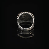 Tree of Life Jade Signet Ring - Sterling Silver Pinky Ring for Men with Gemstone — image 6