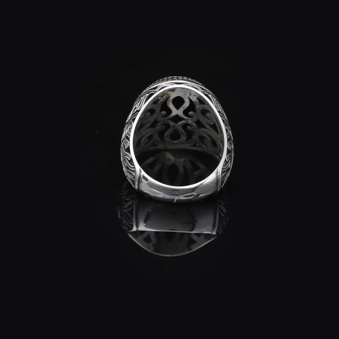Handmade Blue Tiger Eye Men's Ring - 925 Sterling Silver Gemstone Jewelry with Silver Polishing Cloth Gift
