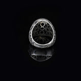 Handmade Blue Tiger Eye Men's Ring - 925 Sterling Silver Gemstone Jewelry with Silver Polishing Cloth Gift — image 6