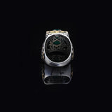 Jade Ring, Jade Ring for Men, Ottoman Men Ring, Sterling Silver Ring, Natural Stone Ring, Men Jade Stone Ring, Gift for Him — image 5