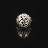 Onyx Ring Signet Ring Ottoman Vintage 925 Sterling Silver Promise Engagement Gemstone Ring Gift for Husband — image 2