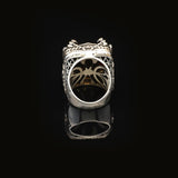 Vintage Large Citrine Ax Ring for Men - 925 Sterling Silver Turkish Handmade Polished Engagement Ring with Silver Polishing Cloth Gift — image 6