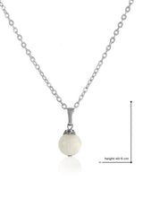 Moonstone Necklace Sterling Silver — image 3