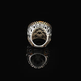 Tiger Eye Ring - Oval Gemstone Men's Vintage Handmade Ottoman Design - 925 Sterling Silver Rings with Silver Polishing Cloth Gift — image 3