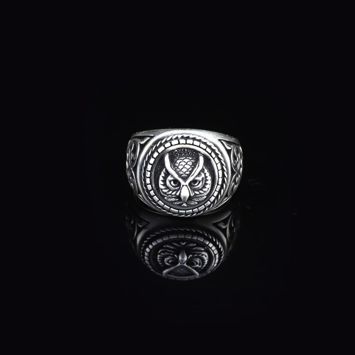 925K Sterling Silver Owl Ring