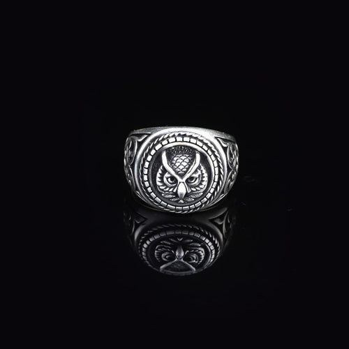 925K Sterling Silver Owl Ring