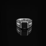 Handmade Black Onyx Signet Ring — image 3