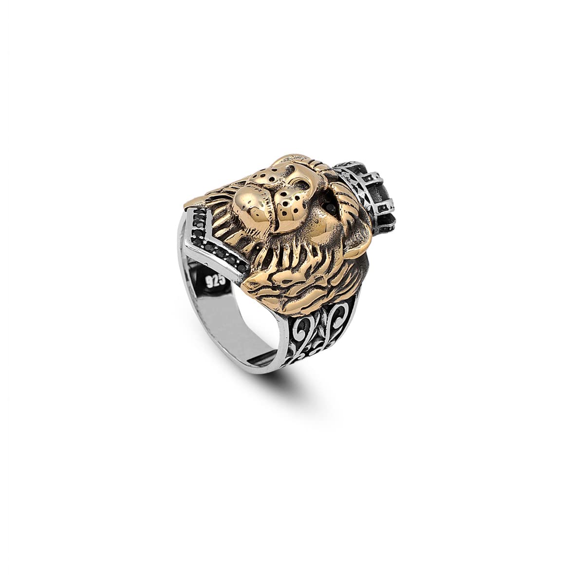 925K Sterling Silver Lion Ring