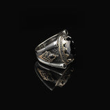 Handmade Onyx Ring for Men – Ottoman Style Gemstone in Sterling Silver — image 4