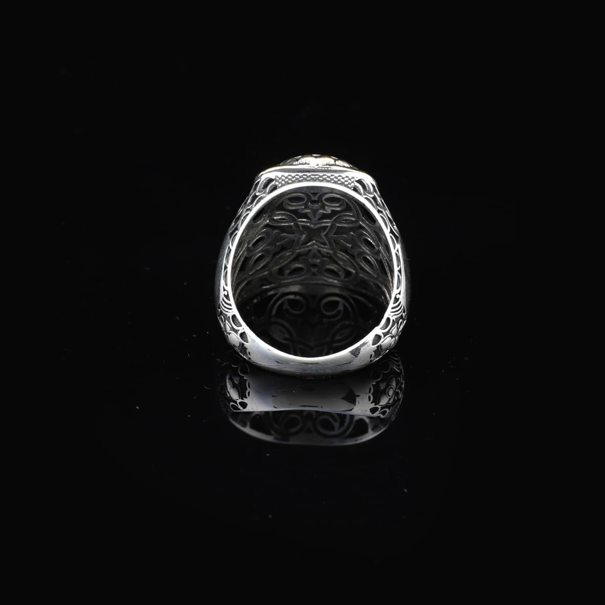 Handmade 925 Sterling Silver Personalized Rings - Custom Photo Ring with Name Engraving