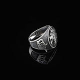 Men's Handmade Lion Signet Ring - Biker Jewelry in 925 Sterling Silver — image 5