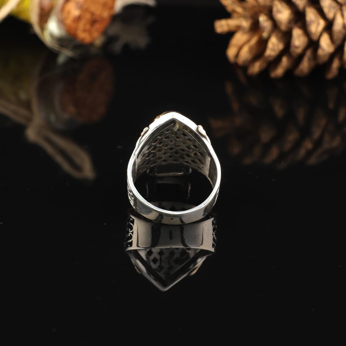 925K Sterling Silver Lion Ring