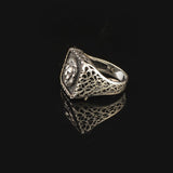 Lion Ring Gothic Ring Animal Signet Ring Vintage Ring Sterling Silver Ring Pinky Ring Statement Ring Gift for Him — image 4